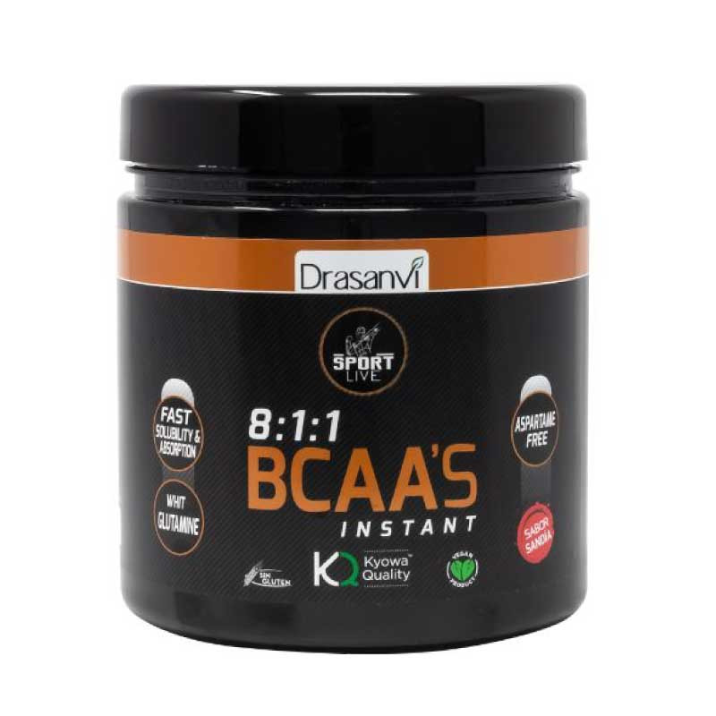 BCAAS + Glutamina Kyowa Sabor Sandia 275 g Sport Live |Drasanvi